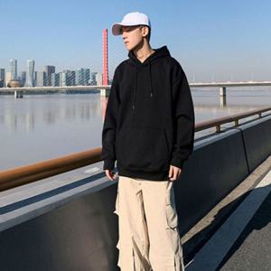 후드티셔츠 무지긴팔 기모안감 커플 IS-TS02
