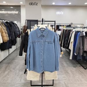 [ab.f.z]AFZ5HB36/봄 루즈핏 연한 데님 셔츠_IC