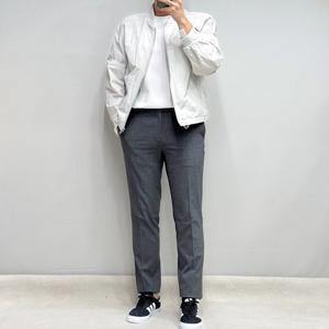 [바쏘옴므]COOL 세미오버핏 간절기 바람막이 점퍼 WSY1UA25ALG