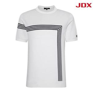 JDX 세이브존07 남성 직각 패턴 반팔티 X2SPV2341WH
