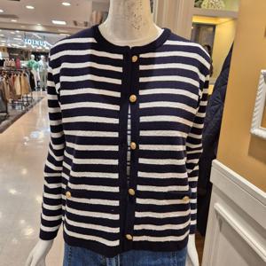 [BCBG] 비씨비지 여름25 앙코르 스트라이프 가디건 B5B3K104
