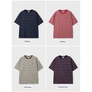 [후아유] 공용 서퍼베어 멀티 스트라이프 반팔티 / Surf Bear Multi Stripe T-Shirt WHRSF2521U