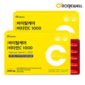 로니웰 바이탈케어 비타민C 1000 120정 x 2개 (총 8개월분)