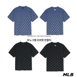 MLB(엠엘비)공용 빈티지 모노그램 전판패턴 오버핏 반팔 티셔츠(3ATSM2053)