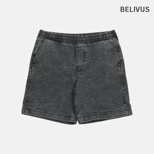 빌리버스 남자 청바지 밴딩 데님 반바지 숏팬츠 BWS079