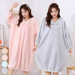 [비틀버드]소프트 후드 목욕 가운 ELS_120