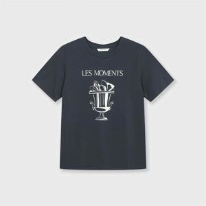 [캐리스노트]24년 봄 여름 데일리룩 프론트 아트웍 모먼트 반팔 티셔츠  CN4MTS006-GB