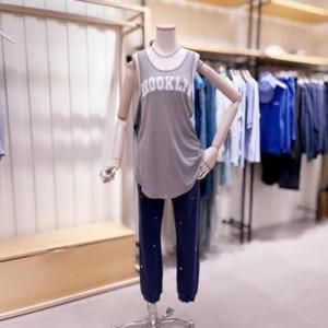 [시에로]DBSF0TSF607_앞뒤기장 편차 롱 민소매 티셔츠