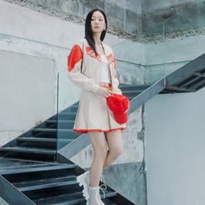 [에고이스트][CAPSULE LINE] 컬러배색 포인트 플리츠 스커트 (ER2WS462)
