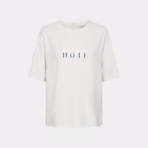 [캐리스노트]24년 봄 여름 데일리룩 레터링 우븐 나그랑 블라우스 아이보리 CN4MBL302-GB