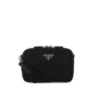 PRADA 블랙 가죽 및 나일론 크로스바디 백 2VH070VXMP2DMH F0002
