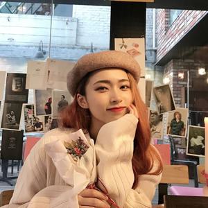 귀여운 여성 빵모자 화가모자 꼭지 베레모
