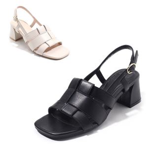 [세라] 여성 데일리 컴포트 샌들 C23S418 블랙 아이보리 5.5CM
