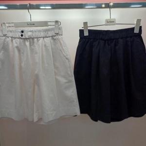 Destijl HC06 짧은 스판 허리밴딩 주머니 편한 면반바지 팬츠 D2527pt20