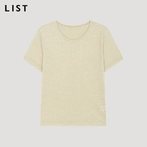 [리스트] 린넨 라운드넥 티셔츠_TAJTSP62010_CR