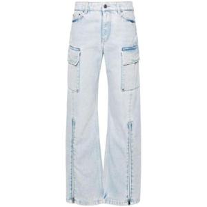 25 FW Stella McCartney 미드라이즈 와이드 카고 진 6D02463SPH62 TP432194413