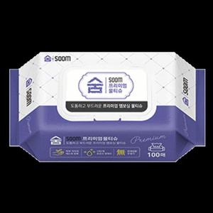 광진산업 물티슈 숨 100매/20개입(1겹) 자재