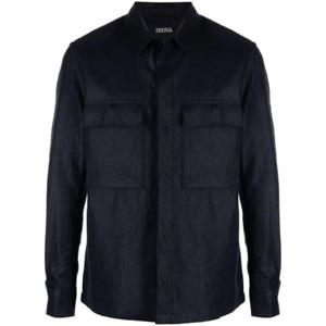 25 FW Zegna 퓨어 리넨 셔츠 재킷 UBV60A5SOT10 TP432373358