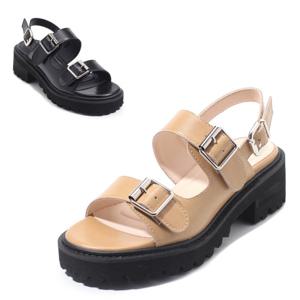 [세라] 여성 데일리 컴포트 샌들 C23S804 베이지 블랙 5CM