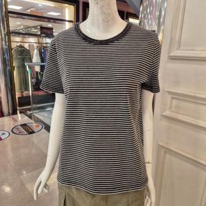 [BCBG] 올앤썬드리 여름25 워싱 스트라이프 티셔츠 A5M4I493