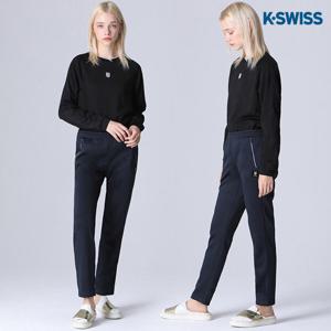 [케이스위스][케이스위스(K-SWISS)] 엠보싱 실버심볼 기모 팬츠