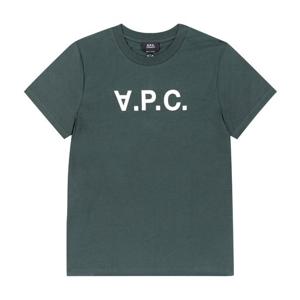 [아페쎄 APC] COHBM M26384 KMA VERT FONCE/BLANC 공용 반팔티