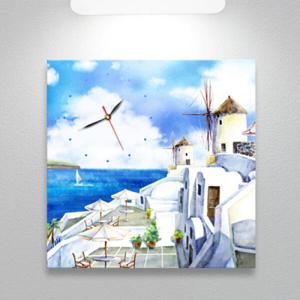 아트박스/꾸밈 it062-산토리니풍경들_노프레임벽시계