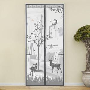 아트박스/위드마켓 아트도어 사슴 문 모기장(100x210cm/그레이)