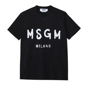 [MSGM]2000MDM510 200002 99 브러시드 로고 여성 반팔티