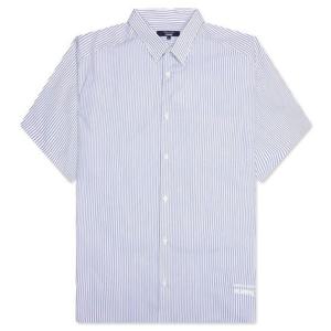 꼼데가르송 반팔 셔츠 HOB023S25 BLUEWHITE