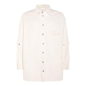 오프화이트 긴팔 셔츠 OMYD059S24DEN001 0202 WHITE
