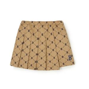 MLB키즈반바지 NQK 7FSKMD141-43BGS DIA MONOGRAM 우븐 랩 플리츠 치마바지
