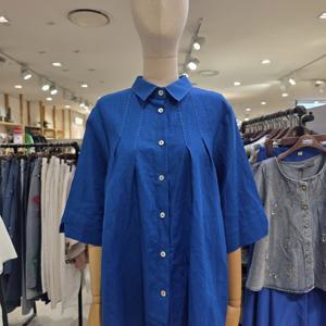 [르니앤맥코이] MM08BL115HJY A라인 린넨 블라우스