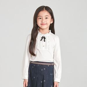 [닥스리틀]닥스리틀 프릴넥 져지 블라우스 DTF10XB51M_WT