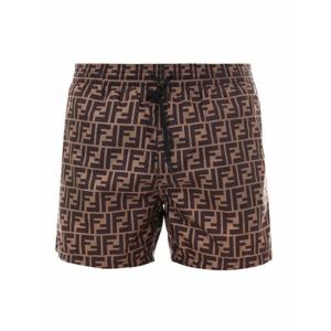 [FENDI] 라프리마 남성 스윔 반바지 트렁크 FF 로고 프린트 FXB077A79FF13IZ Brown /8