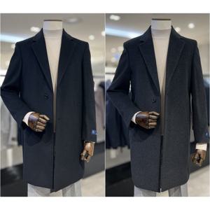 [레노마캐주얼]F/W 25년 신상품 캐시미어혼방 체스터코트 블랙/그레이컬러 RRDIBH912A EK3653
