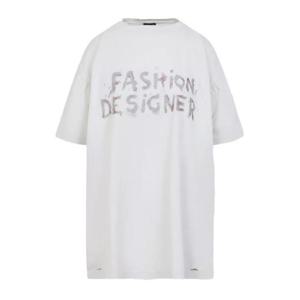 발렌시아가 반팔 티셔츠 824285TSVC5 9012 DIRTY WHITE