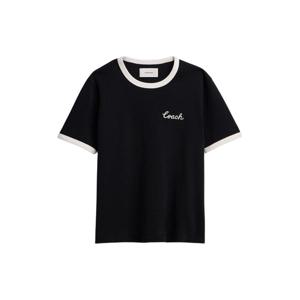 코치 시그니처 링어 티셔츠 CS612 BLK