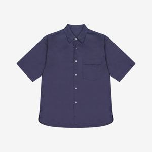[지이크]면 오버핏 셔츠 다크 네이비 (PIBAD5107000)