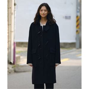 [DIEMS] 젠더리스_토글단추 후드 더플 코트_네이비(오버핏)-LCTVD63OSN