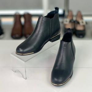 [헨리메인]리암 천연소가죽 금장 앵클부츠 3.5cm (89H23WBZWB302