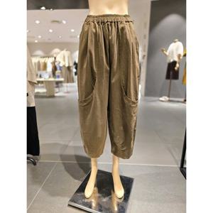 보니스팍스 (B2G35WSL120) 무릎  주머니 면 배기 팬츠