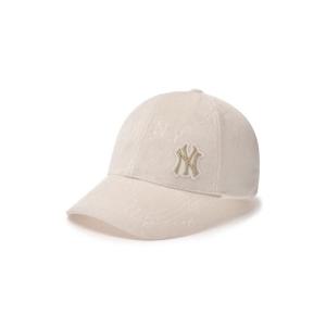 MLB모자 PQJ 3ACPMV046-50CRD 다이아 모노그램 벨벳 엠보 스트럭쳐 볼캡 뉴욕양키스