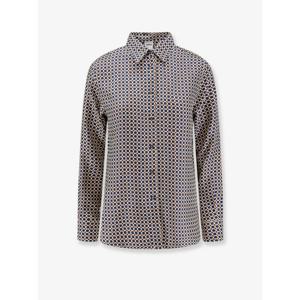 [ASPESI] 라프리마 여성 셔츠 실크 위드 micropattern W55435L506 42096 Blu/avorio /12