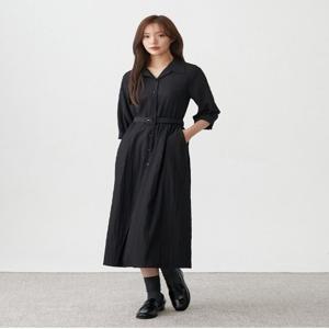 플라스틱아일랜드  (PR3WO861) 라글란변형 7부소매 원피스