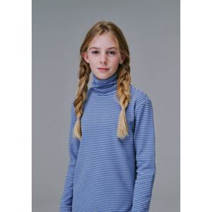 [블루테일]슬림 블루 스트라이프 풀오버 티셔츠AYH2TS05BU