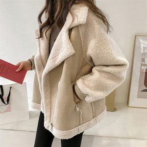 페이크 G126822 데일리 양털배색 의류 무스탕 집업자켓