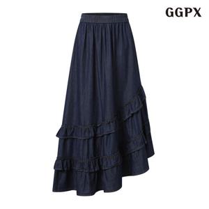 GGPX 캉캉 언발 롱 스커트 (GPCWH008D)