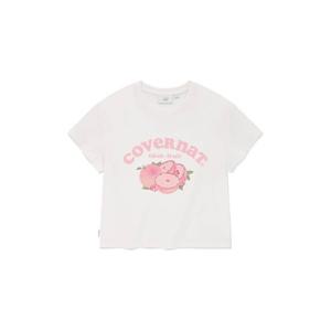 M 커버낫반팔티 CQK CO2402ST78-WH 우먼 크롭 프루트 티셔츠 White