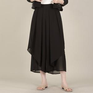 애비뉴투지 엄마옷 쉬폰 주름 이중 레이어 시스루 봄 여름 치마 바지 P08509